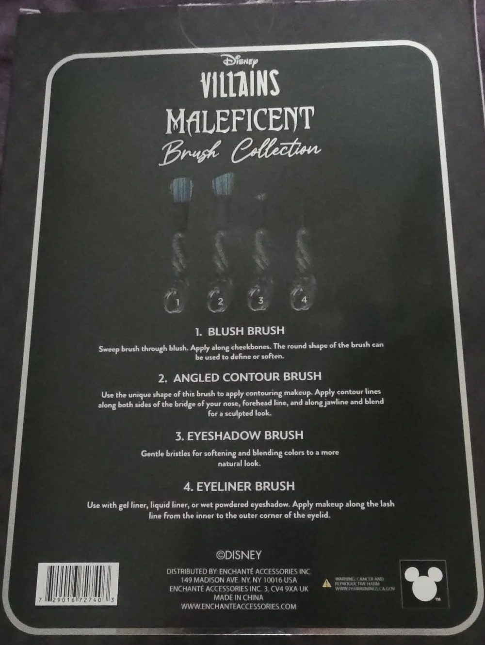 Disney Villains Maleficent Brush Collection